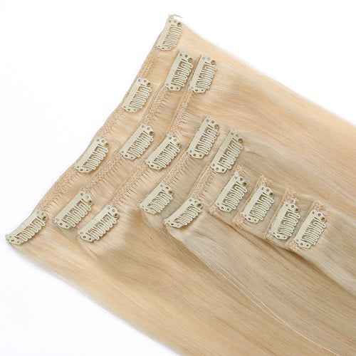Platinum Blonde Clip In Hair (40cm)